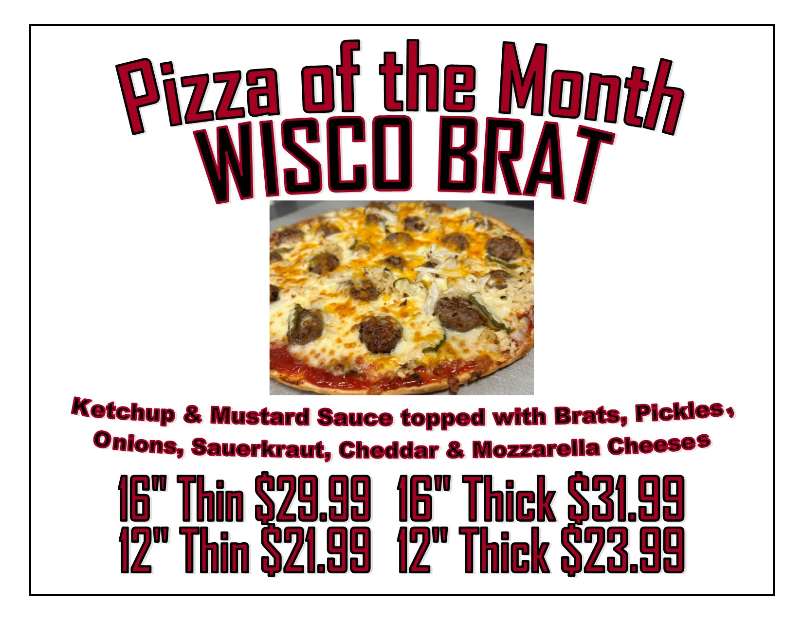 pizza of the month